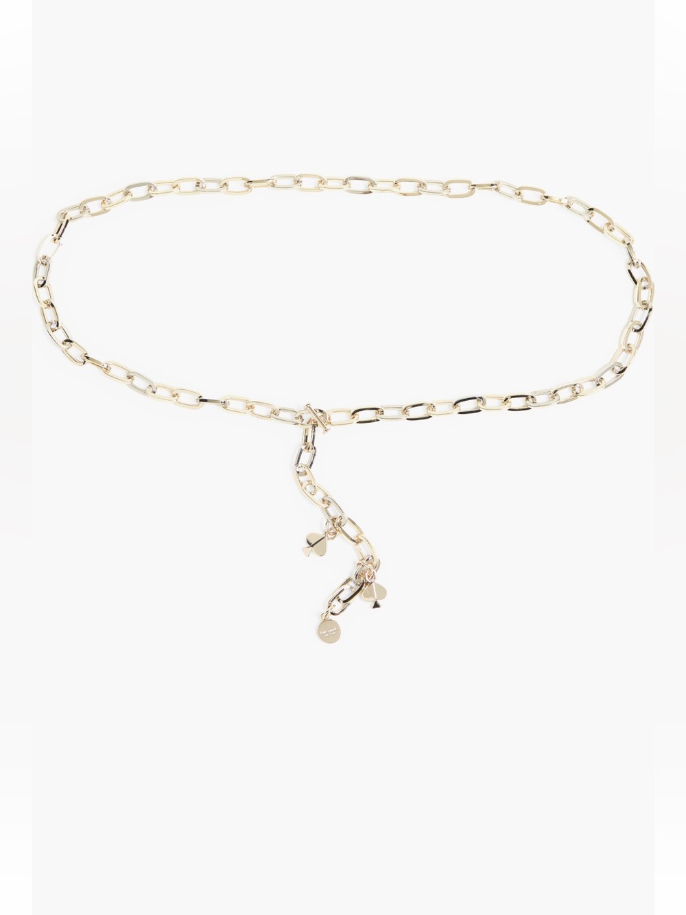 kate spade Gold Chain Charm Belt NWT L/XL
